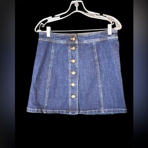 Madewell Mini Blue Jean Skirt